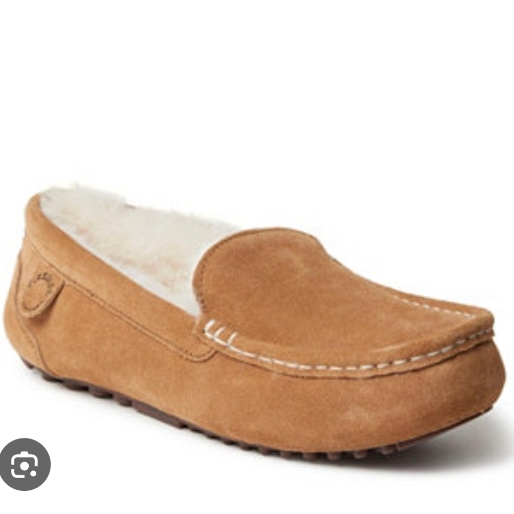 Fireside By Dearfoams Tan Sherling Mel Slippers for Women